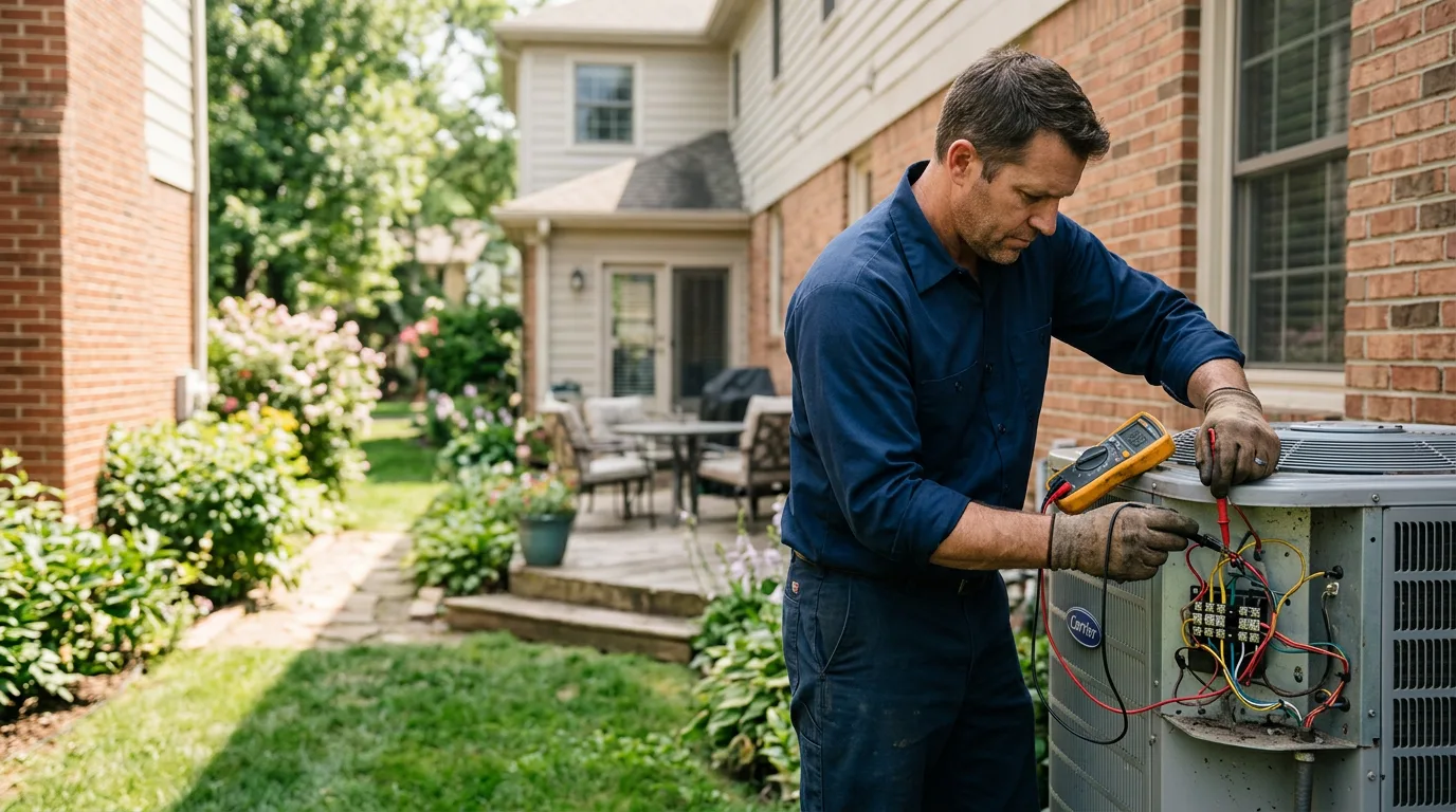 HVAC technician working near Troy, PA